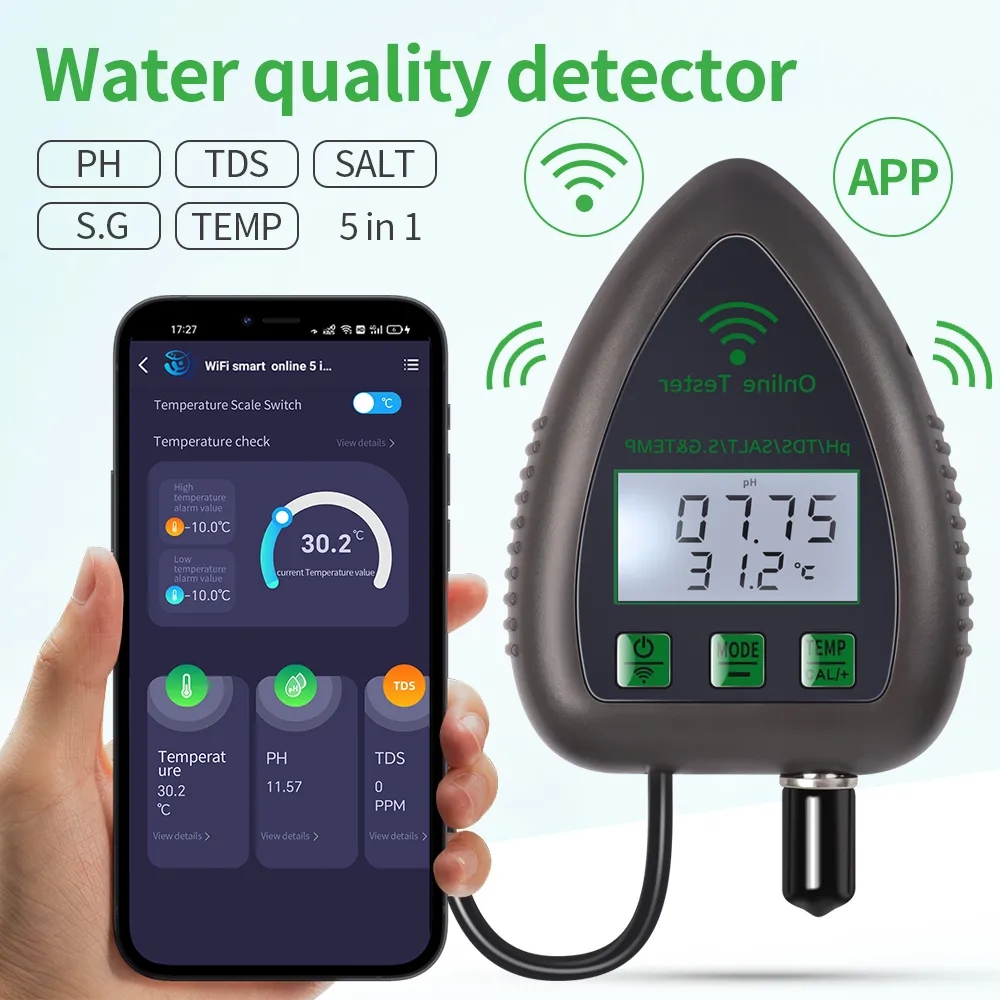 Planted Aquarium Test Kit - Tuya WiFi 5 in1 Water Quality