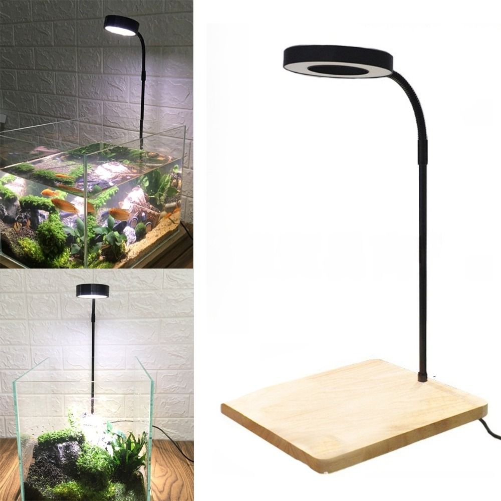Aquarium Plant Growth Light - 10W Fish Tank LED Lamp Retractable