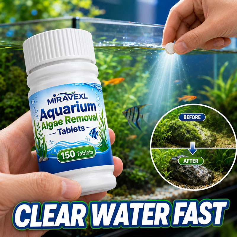 Planted Aquarium Algae - MIRAVEXL 150 Aquarium Algae Removal Tablets,