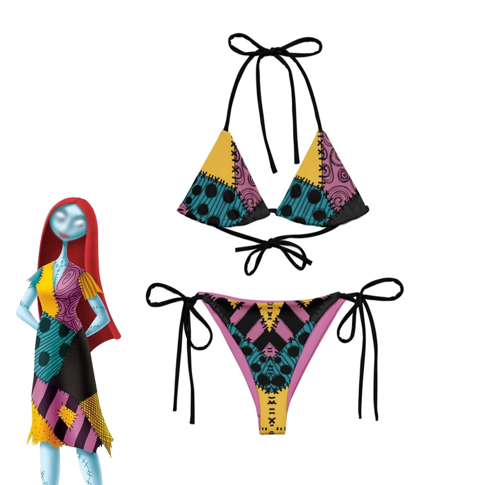 Aquarium Zombie - Nightmare Cosplay Sally Bikini Set Women