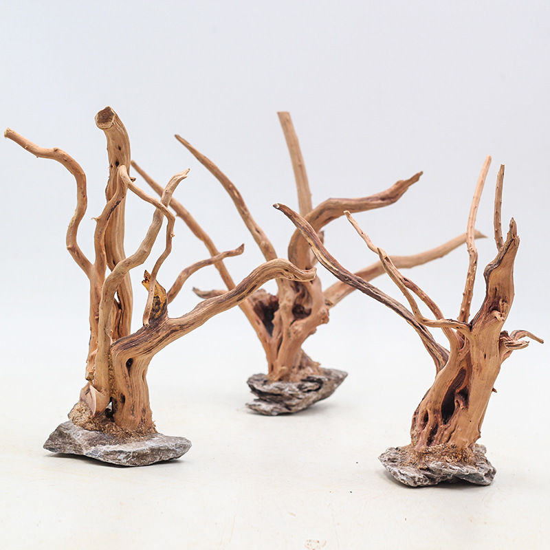 Aquarium Planted Substrate - 1PC Aquarium Landscaping Wood Ornaments Tree