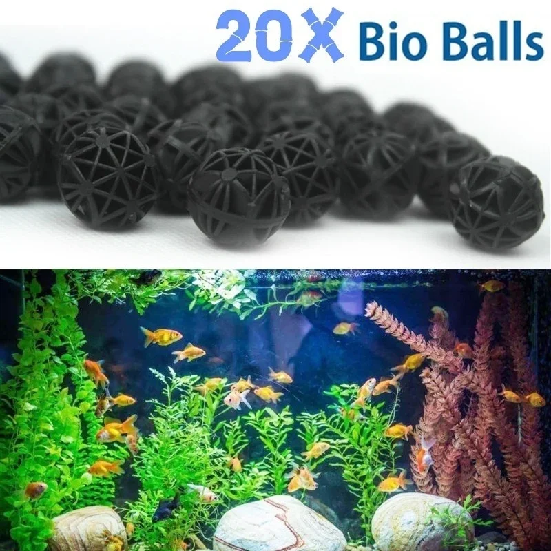 Planted Aquarium Fertilizer - 20Pcs 16mm Aquarium Bio Balls Filter