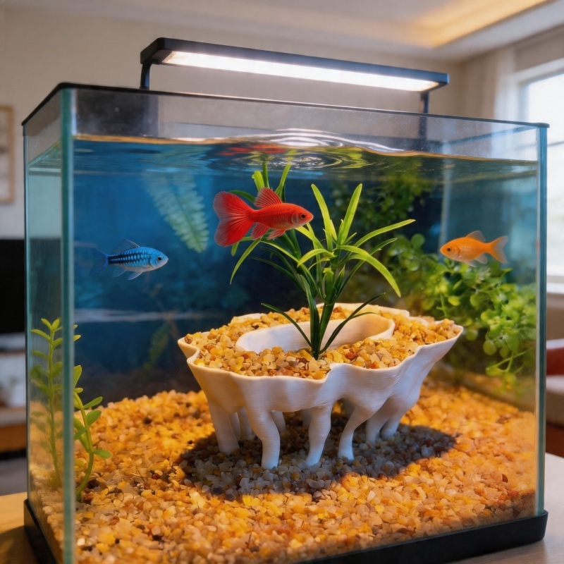 Aquarium Planted Substrate - 3D printed aquarium plants in the