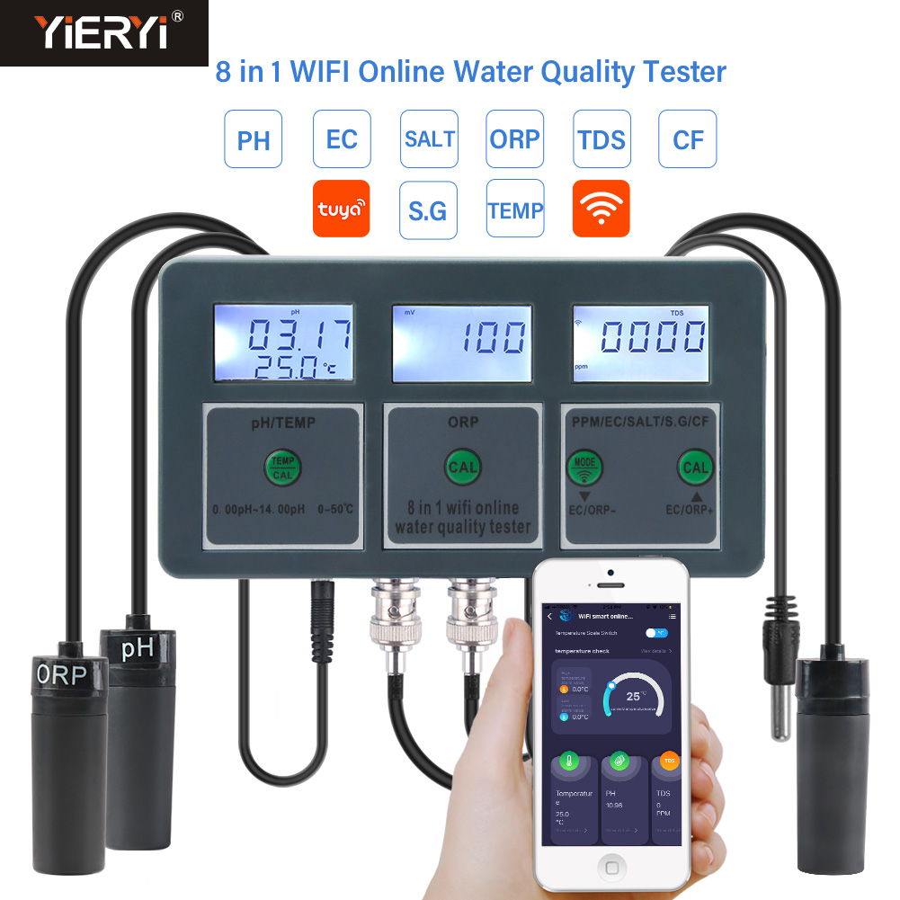 WiFi Tuya Smart PH Meter Data  - Planted Aquarium Test Kit review and price