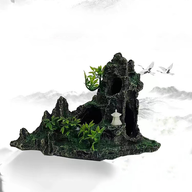 Resin Aquarium Rockery Mountai - Aquarium Planted Substrate review and price