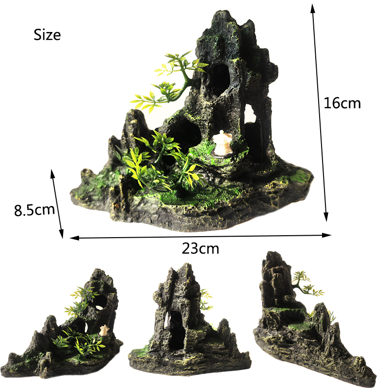Resin Aquarium Rockery Mountai - Aquarium Planted Substrate review and price