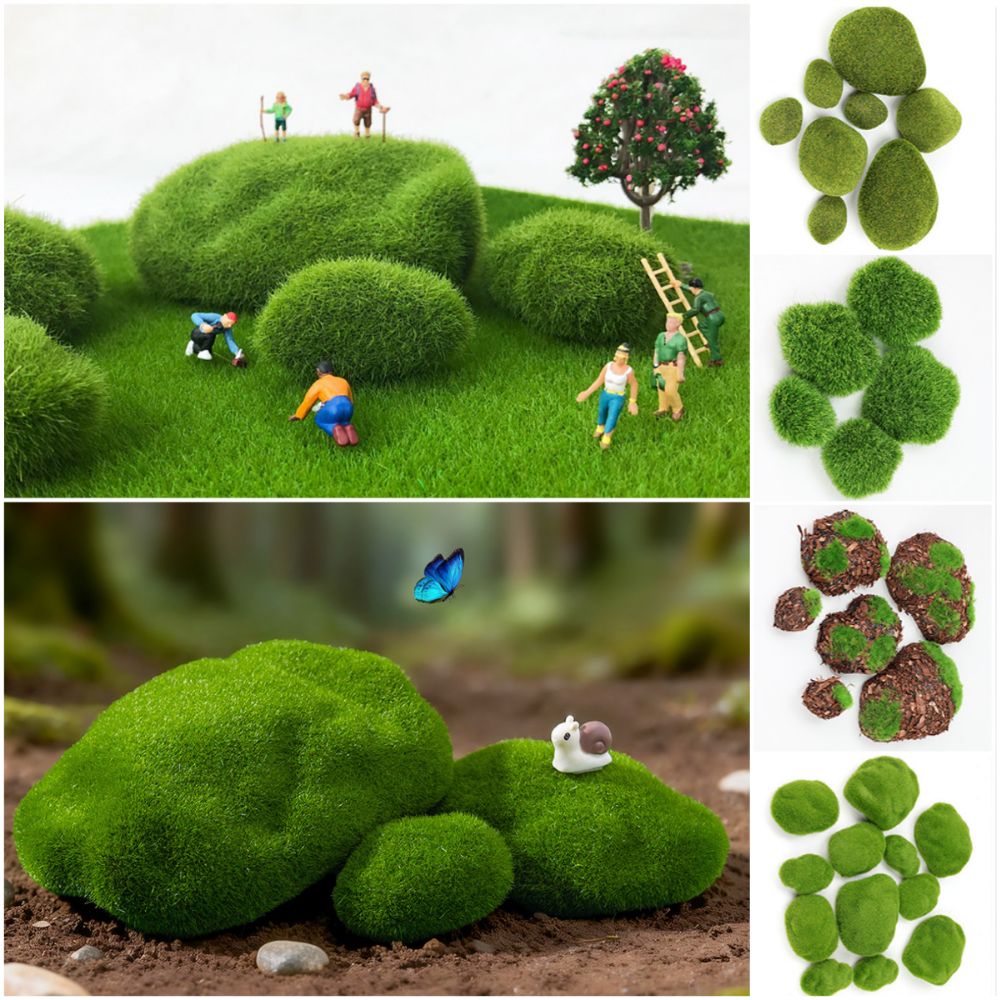 2/4/6/10PCS Green Artificial M - Planted Aquarium Moss review and price