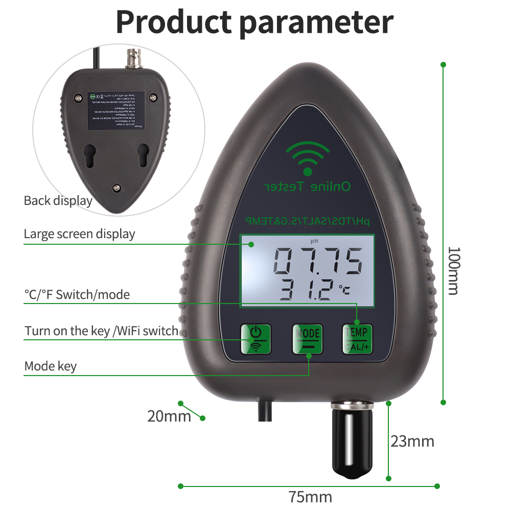 Tuya WiFi 5 in1 Water Quality  - Planted Aquarium Test Kit review and price