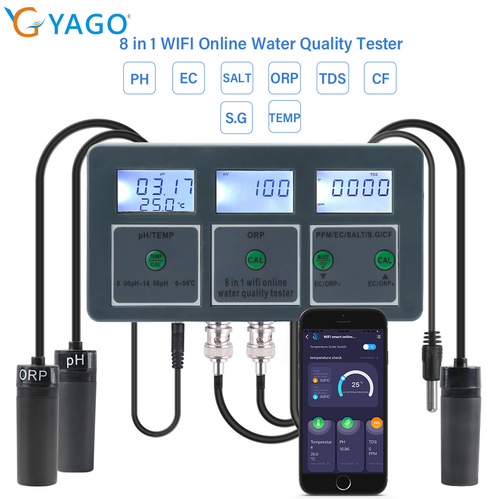 YAGO 8 in 1 WiFi Aquarium Wate - Planted Aquarium Test Kit review and price