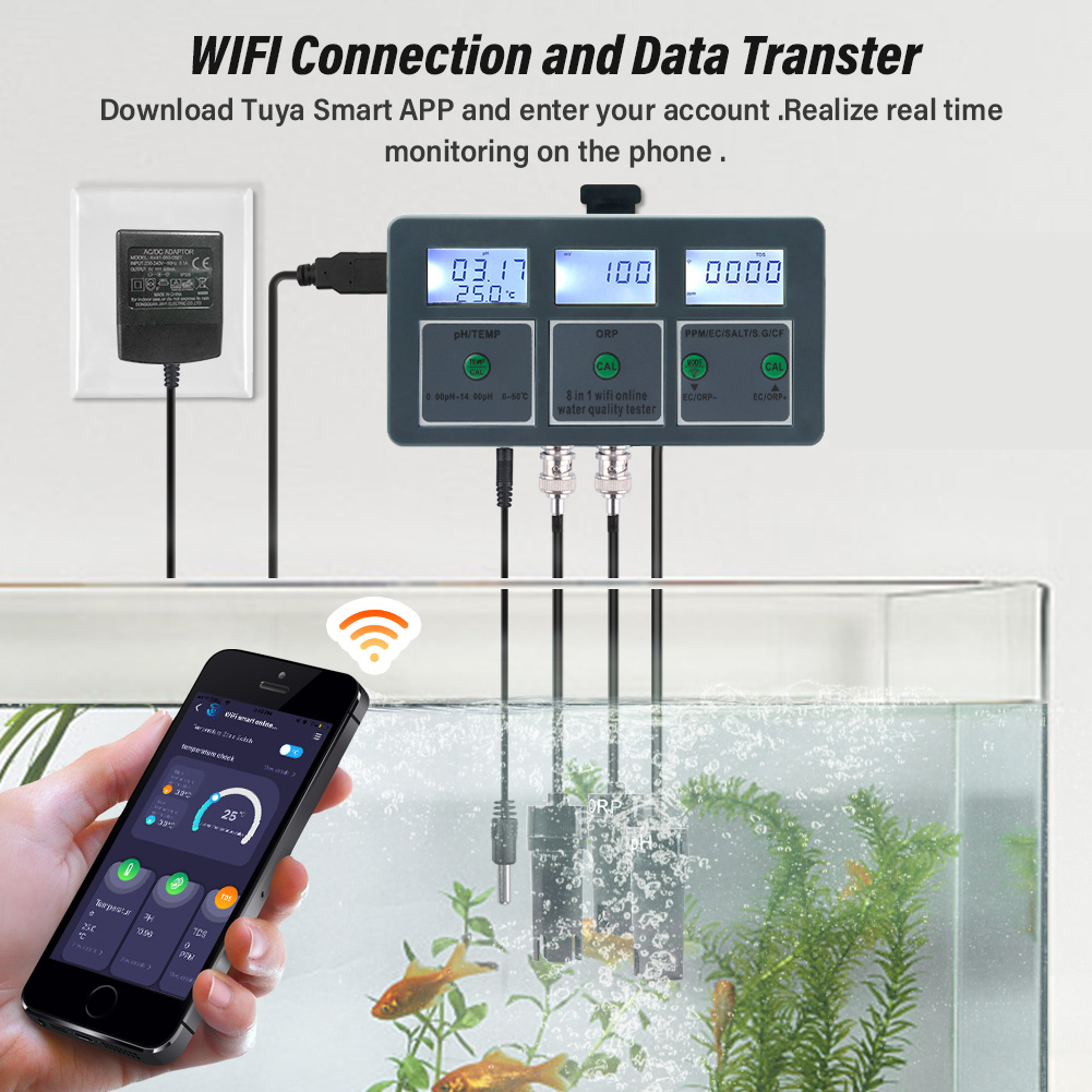 YAGO 8 in 1 WiFi Aquarium Wate - Planted Aquarium Test Kit review and price