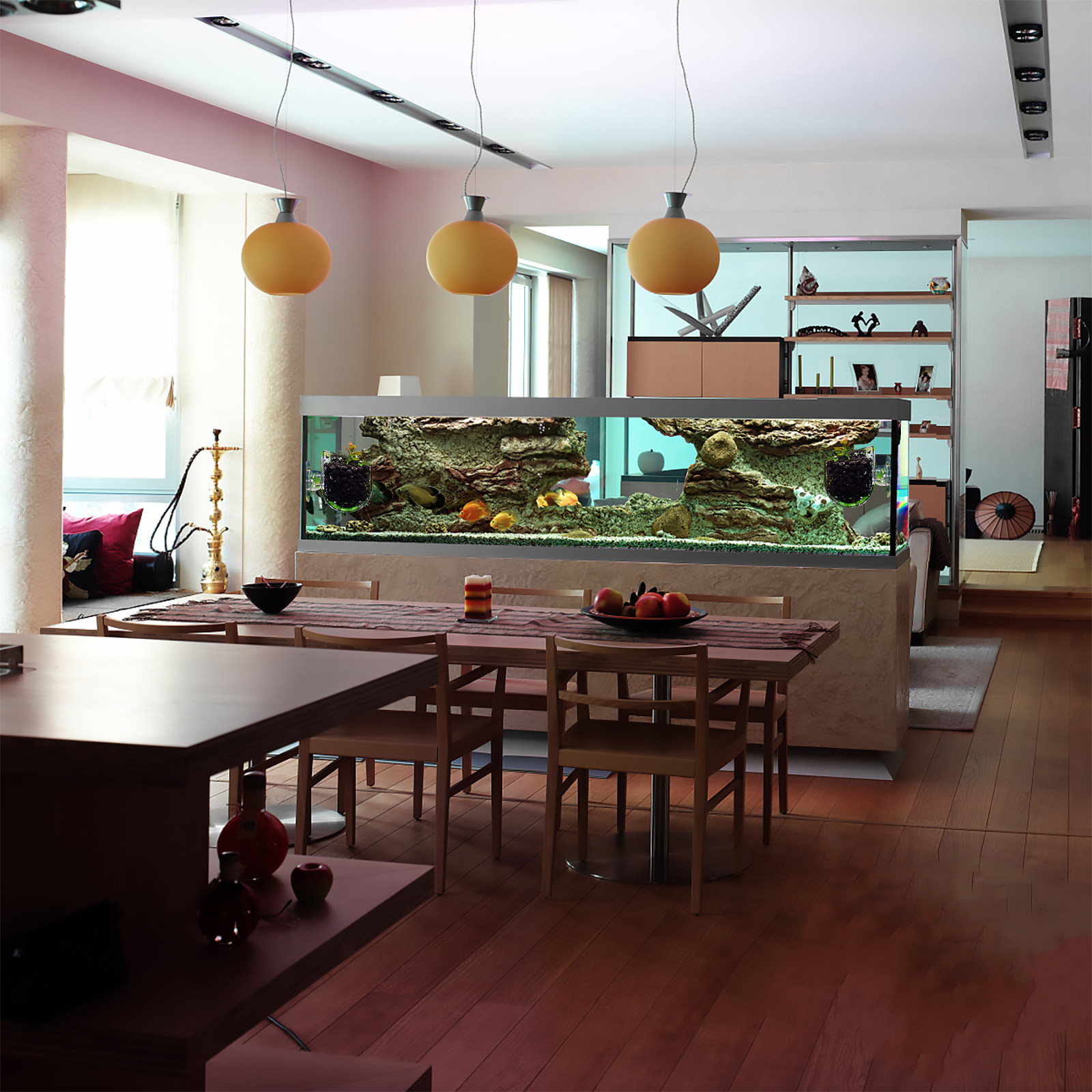 3Pcs Transparent Glass Water G - Aquarium Planted Plants review and price