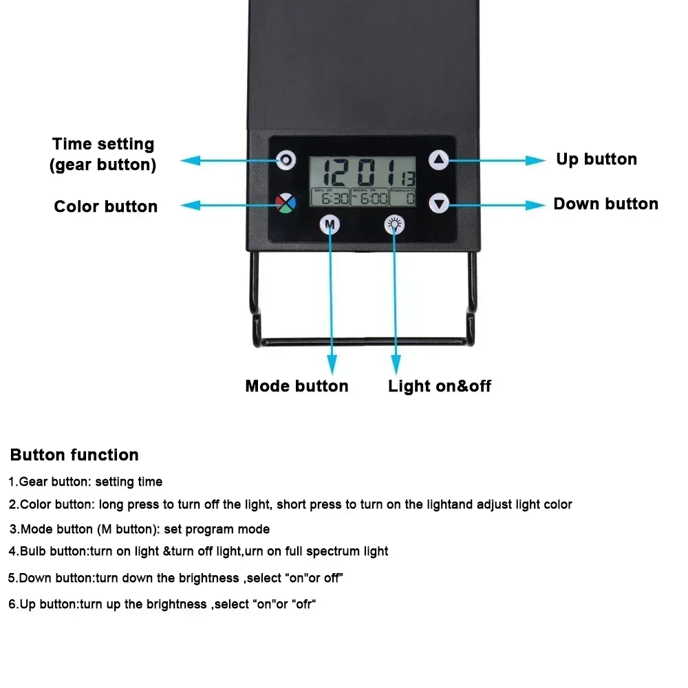 IP68 Waterproof Aquarium LED L - Aquarium Plant Growth Light review and price