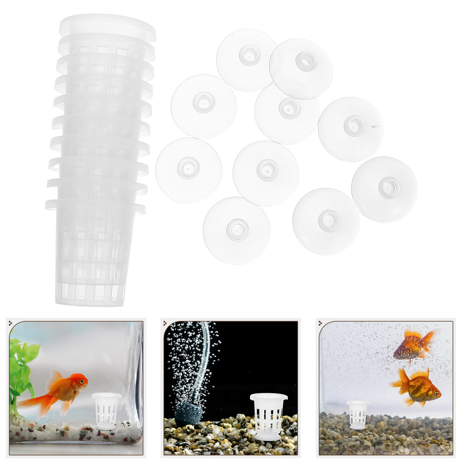 1Set Hydroponic Net Pot with S - Aquarium Planted Plants review and price