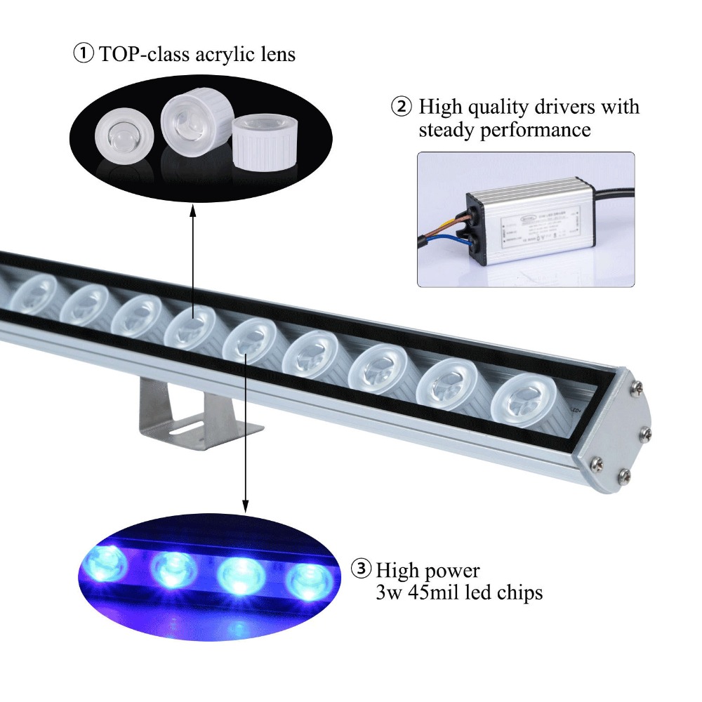 54W 81W 108W LED Bar Light IP6 - Aquarium Plant Growth Light review and price