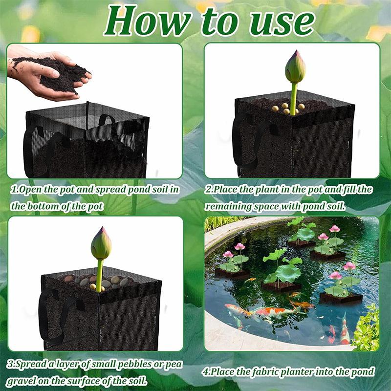4 Pcs Black Mesh Pond Planting - Aquarium Planted Plants review and price